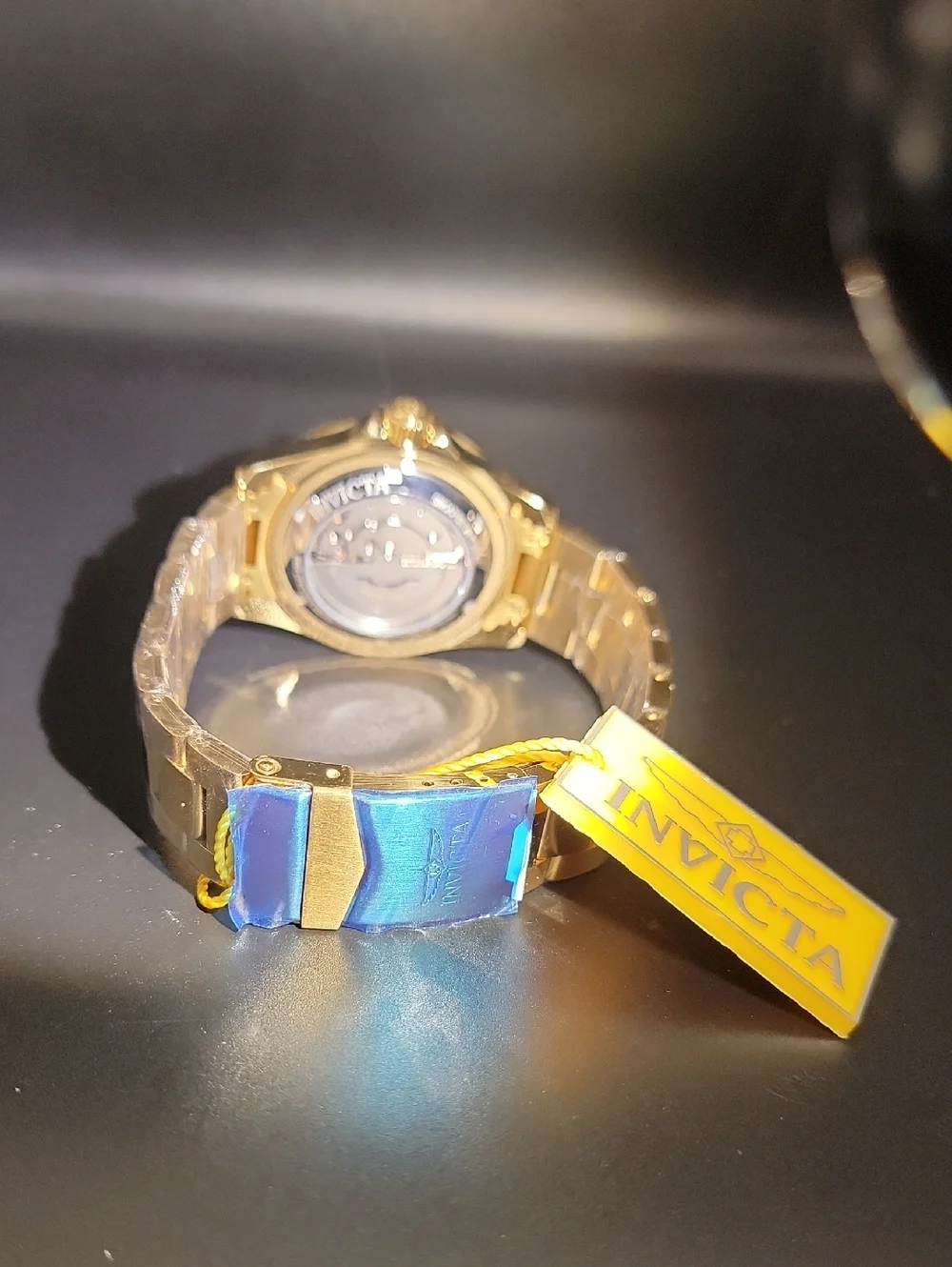 Invicta Pro Diver 69741 Automatic Mens Gold SS Watch & Bracelet Gold Copper Dial